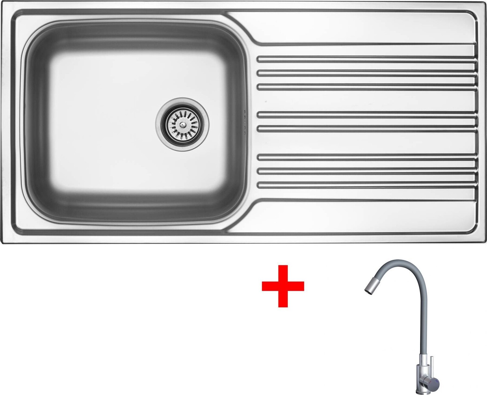 Sinks Star 1000 XXL + Elasta nerez/šedý