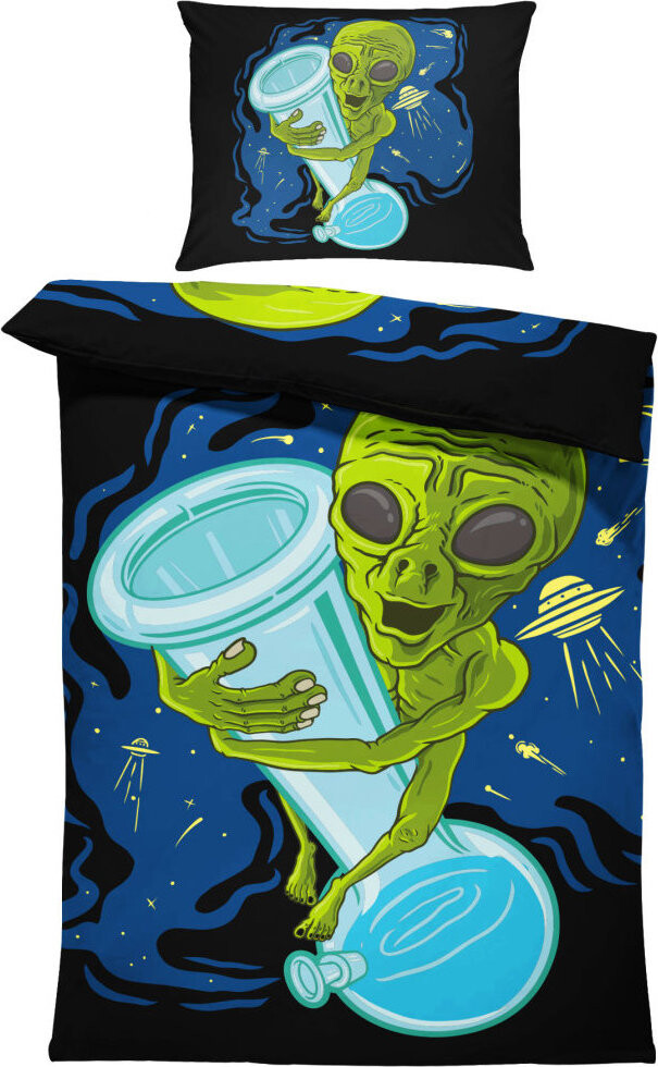 IMPAR Obliečky Bongo Alien, 140 × 200 cm + 90 × 70 cm