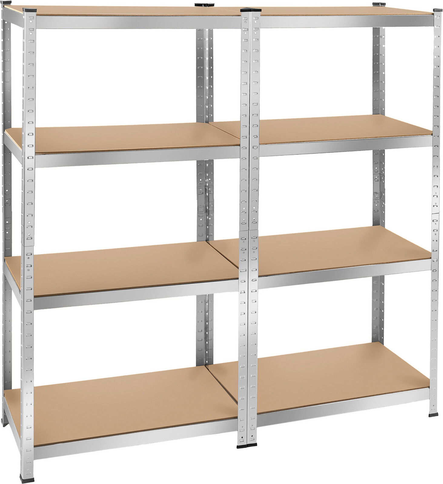 TecTake Regál, 2 × 4 polic