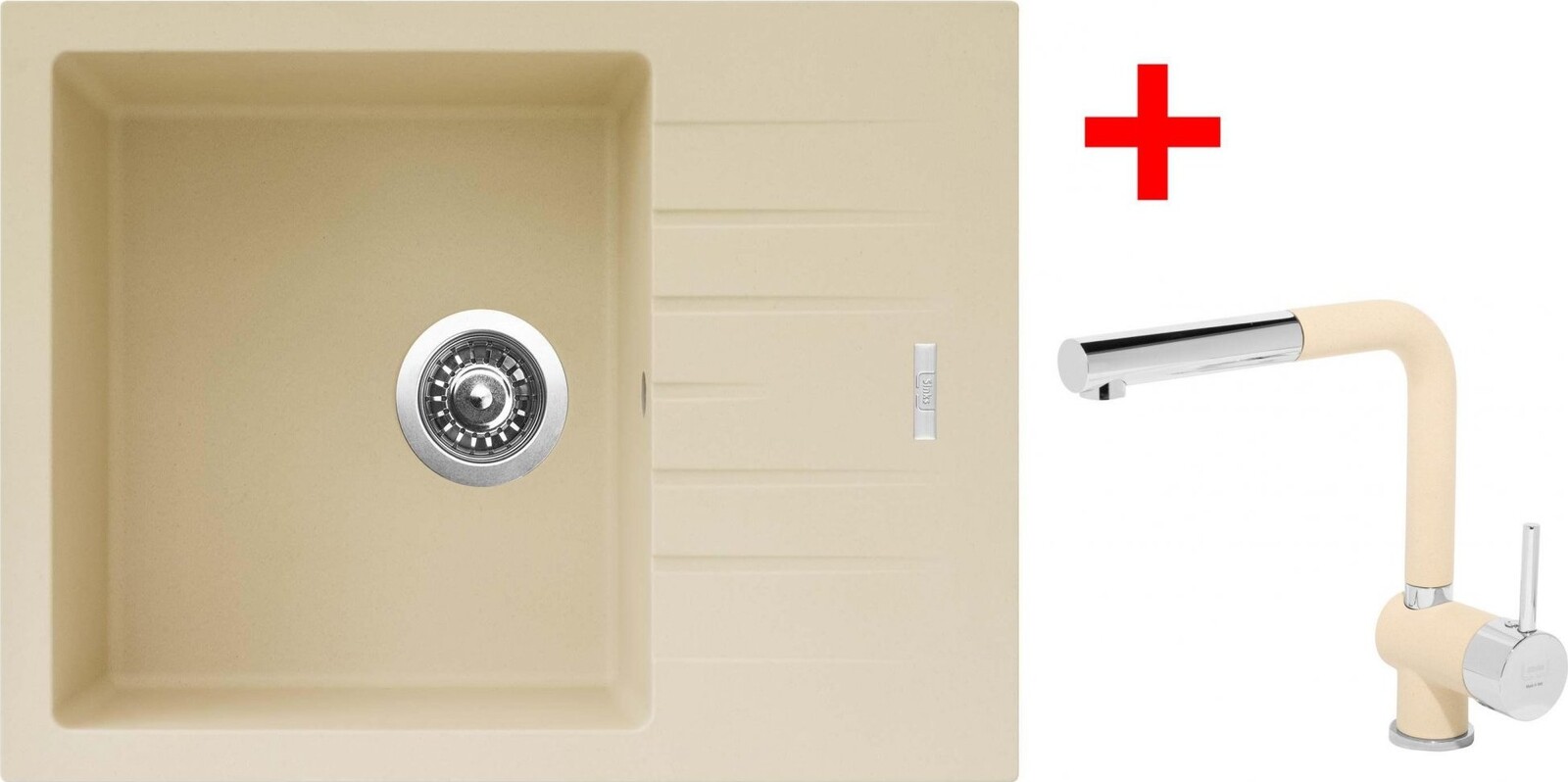 Sinks Perfecto 650 Sahara + Mix 3 P GR