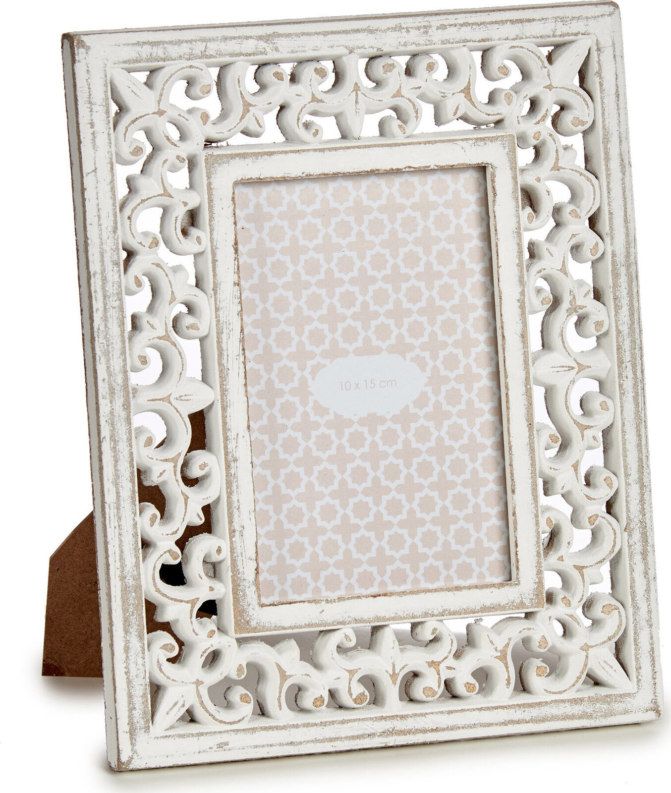 Giftdecor Fotorámeček v dřevěném zdobeném rámu LIRA 19,6 × 11,5 × 24,5 cm