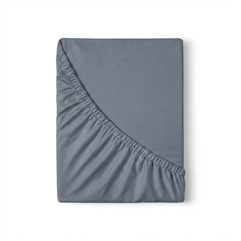 Kvalitex Saténové prestieradlo s gumou 120 × 200 cm tmavo sivé