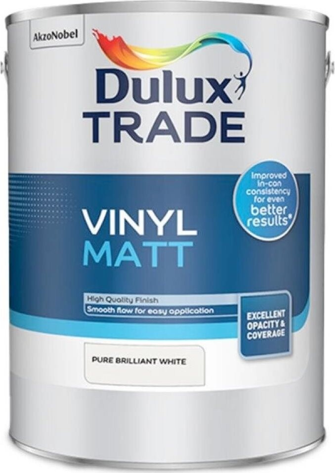Dulux Vinyl Matt PBW – biela 5 l