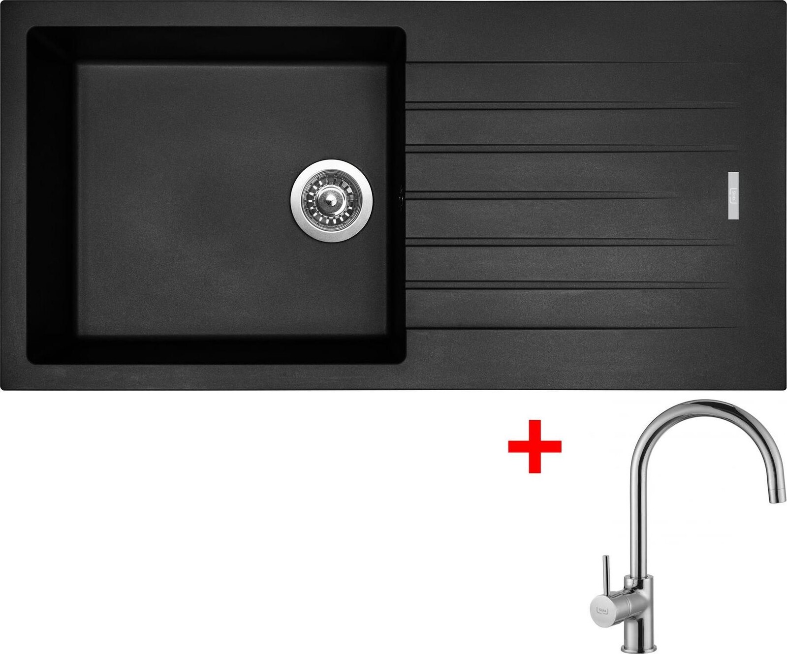 Sinks Perfecto 1000 Pureblack + Vitalia