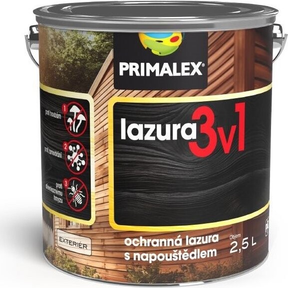 PPG Primalex lazura tenkovrstvá 3v1 mahagon amer, 2,5 l