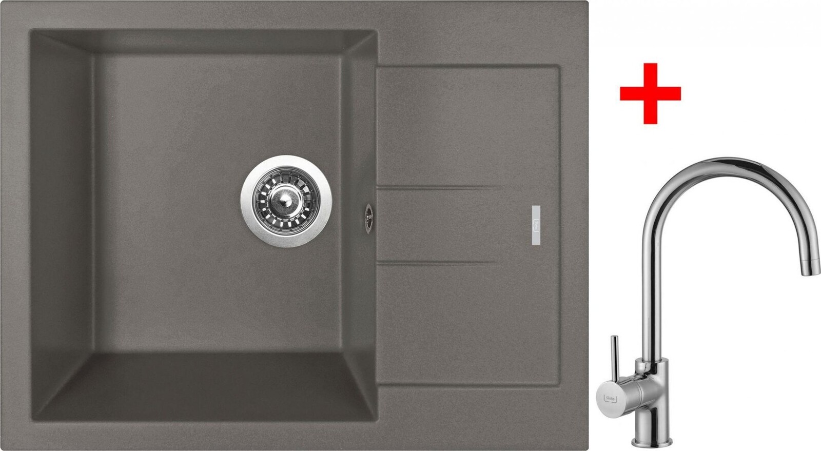 Sinks Amanda 650 Truffle + Vitalia