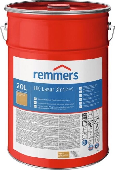Remmers HK Lazura 3 v 1 [plus] 20 l, eiche rustikal / rustikální dub