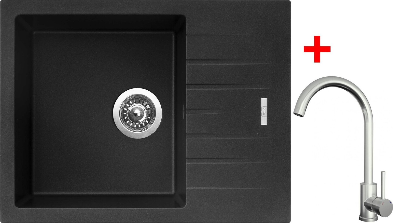 Sinks Perfecto 650 Metalblack + Arco celoantikorový