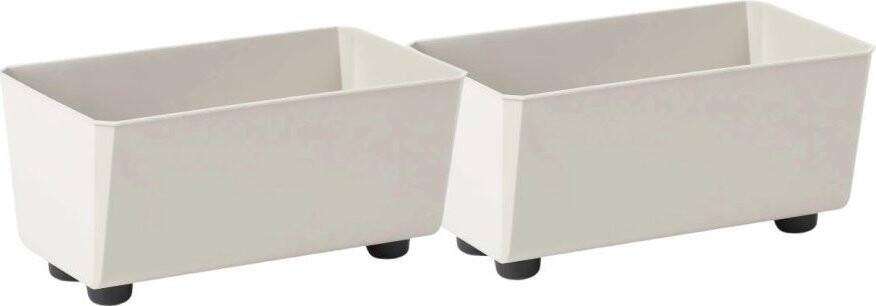 Lamela Květinová mísa SAGA 37 × 17 cm, béžový, set 2 ks