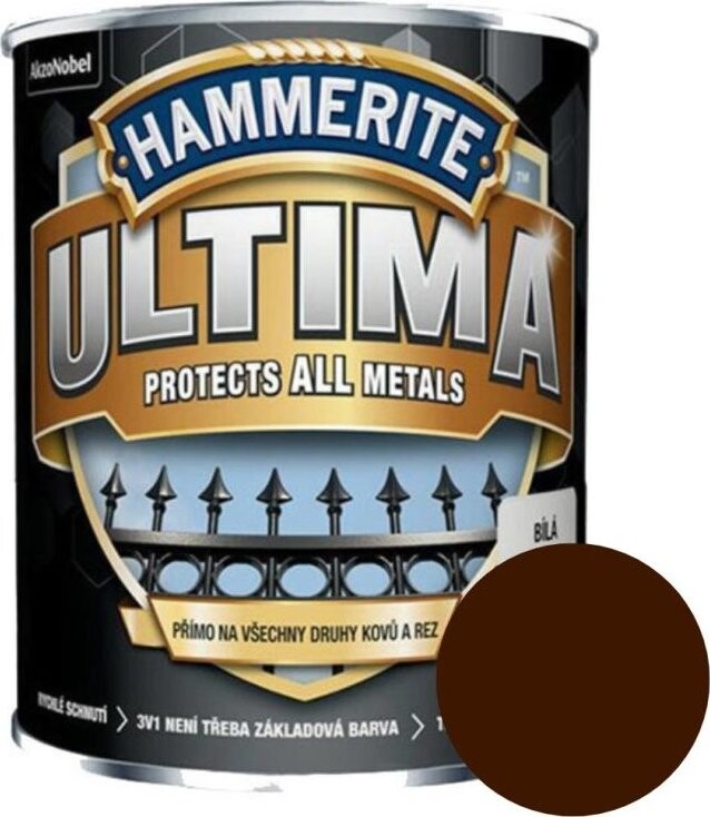 AkzoNobel Hammerite ULTIMA 0,75 l, tmavě hnědá Matt