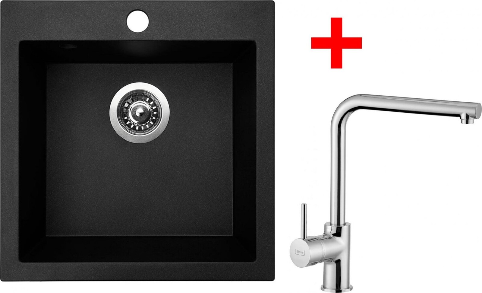 Sinks Viva 455 Granblack + Elka