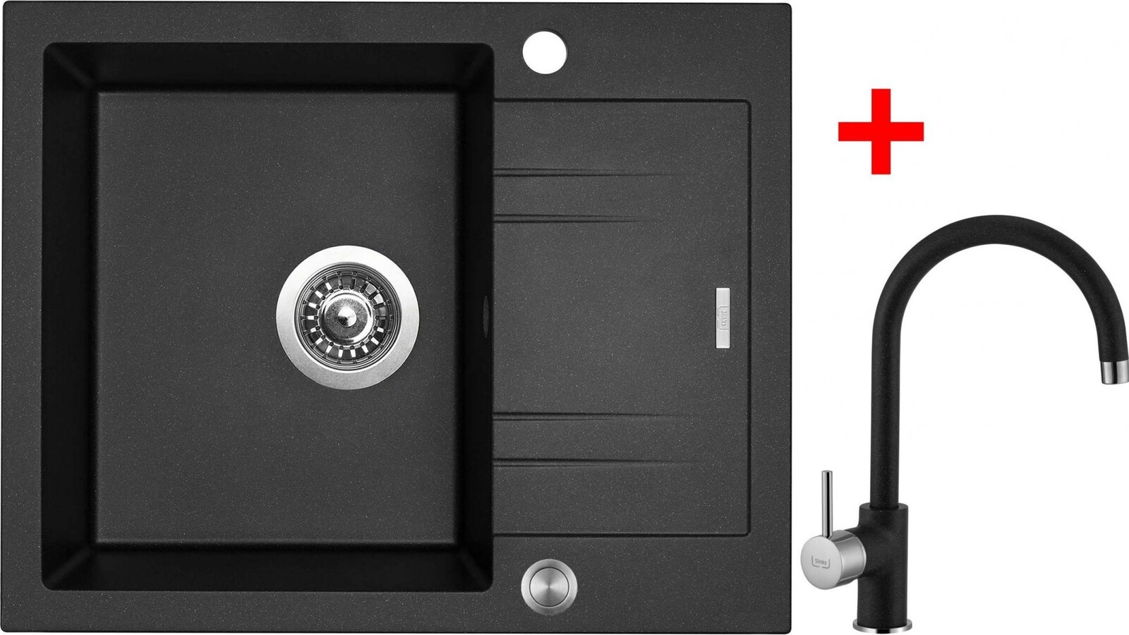 Sinks Linea 600 XC Metalblack + Vitalia GR