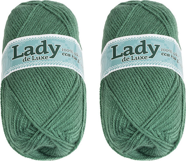 BELLATEX Lady NGM de luxe 100 g set 2 ks - 1132 mechově zelená
