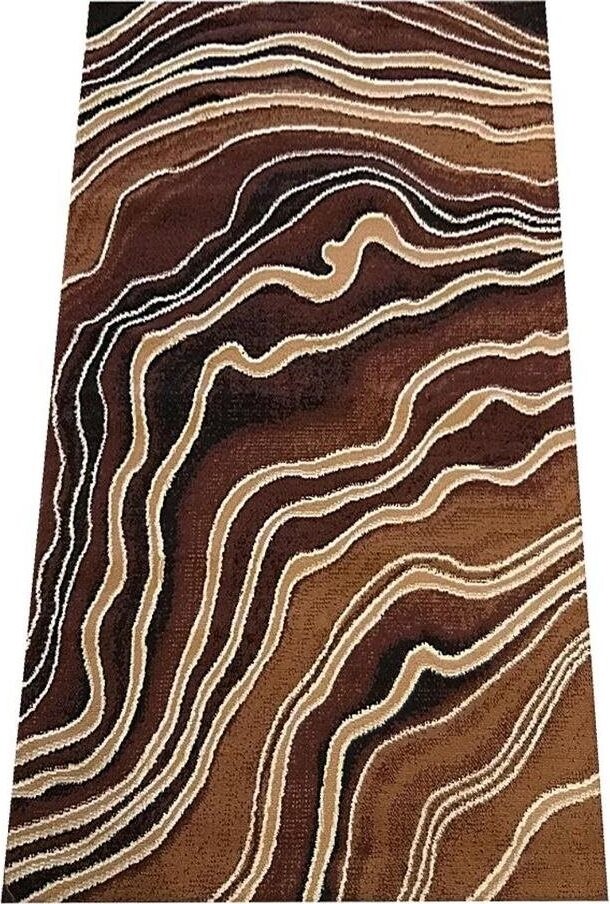 Kusový koberec Alfa hnědý 08 -40 × 60 cm