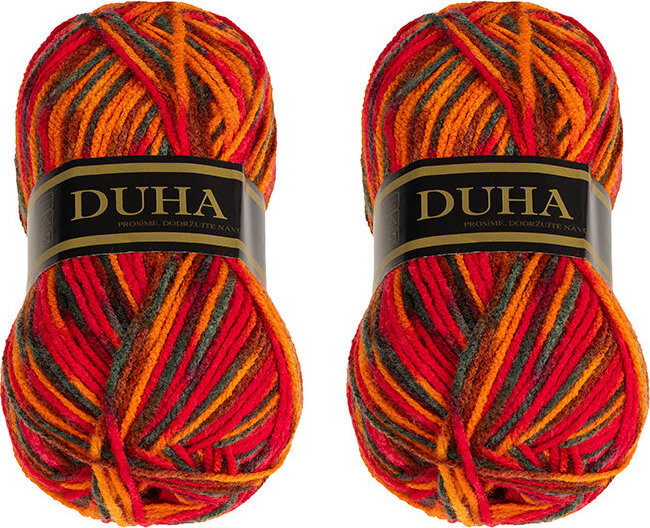 BELLATEX Duha 50 g set 2 ks - 048 oranžová, hnědá, červená