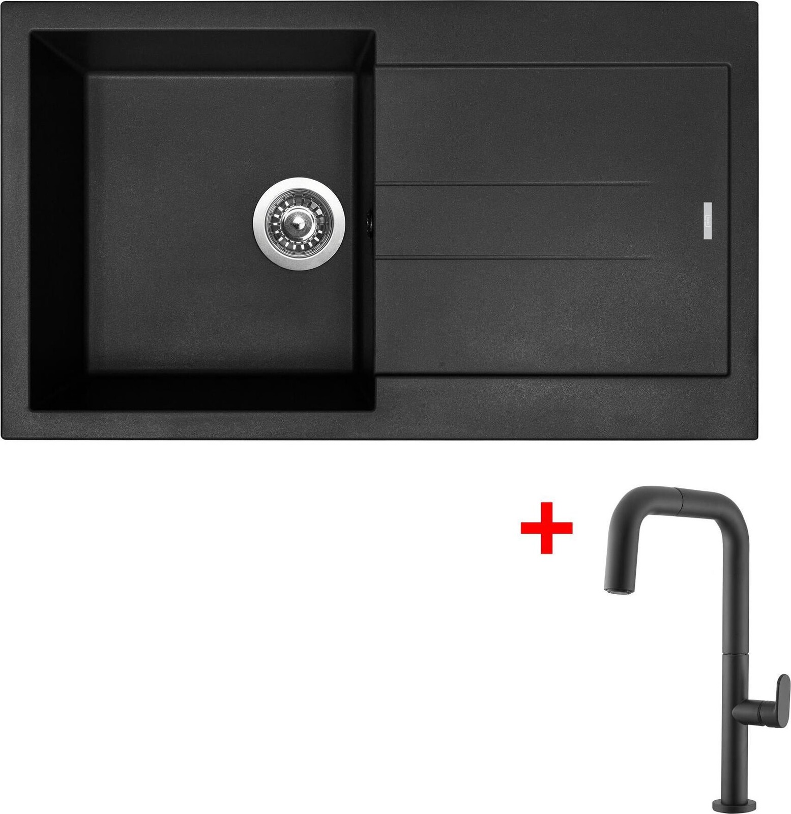 Sinks Amanda 860 Nanoblack + EVA P Nanoblack