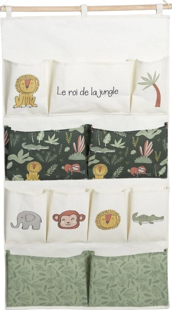 LA FACTORY Závěsný organizér na hračky The King of the Jungle, 110 × 60 cm