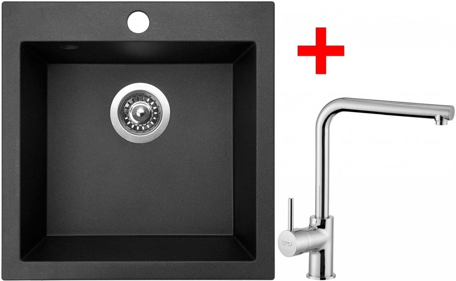 Sinks Viva 455 Metalblack + Elka