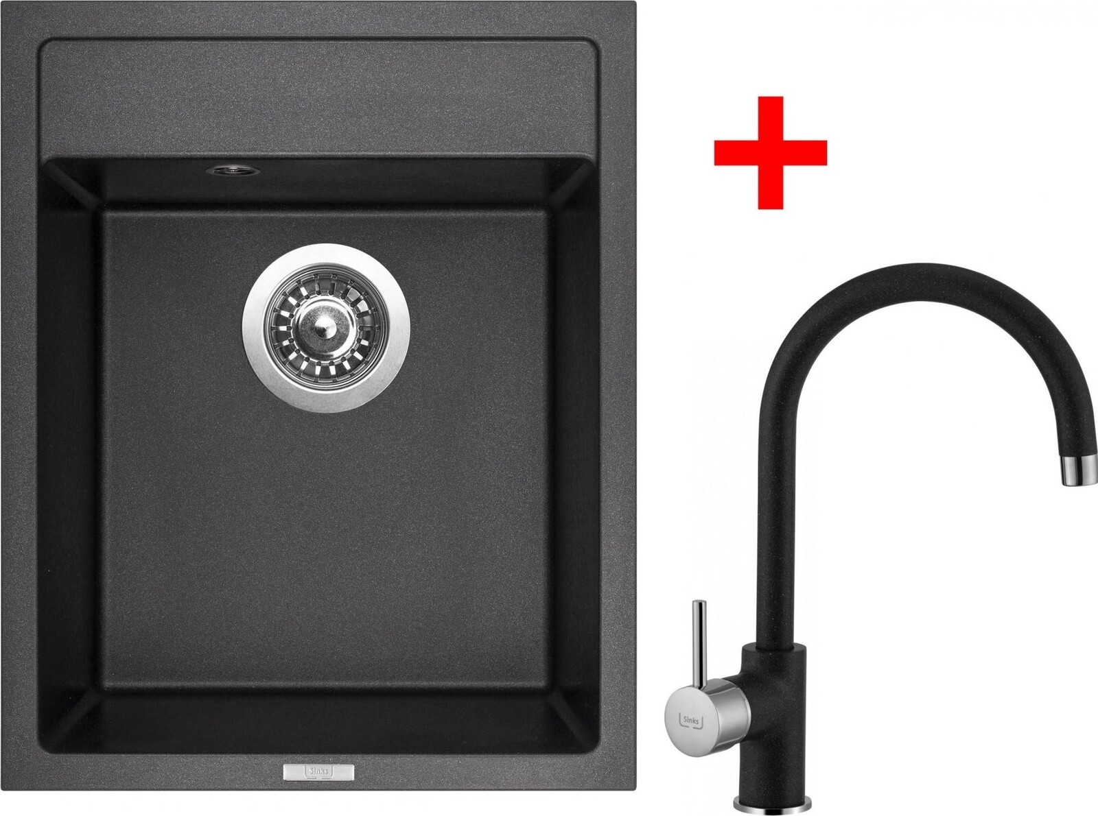 Sinks Classic 400 Metalblack + Vitalia GR