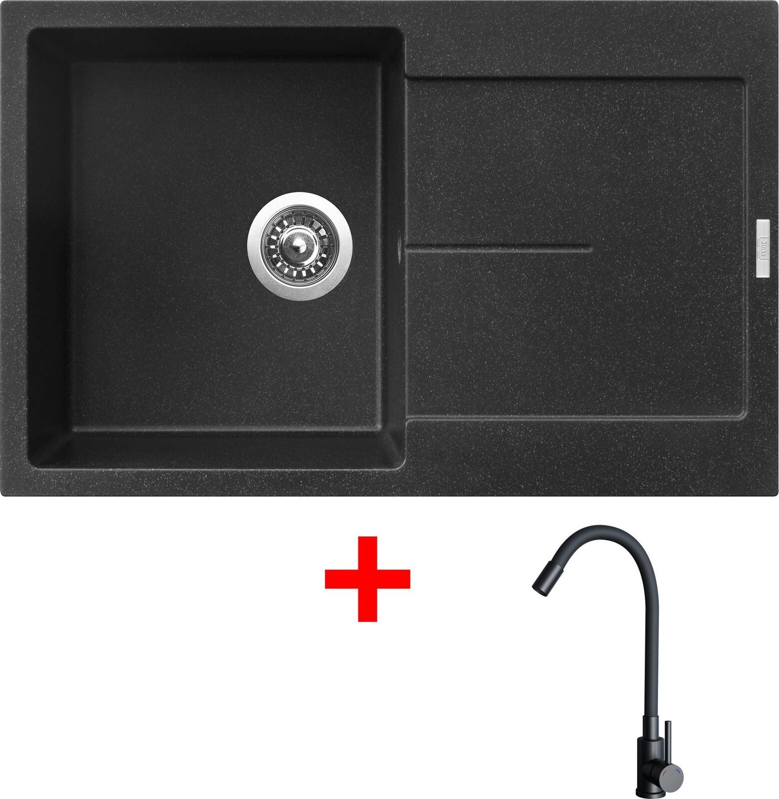 Sinks Ultima 790 Granblack + Elasta čierny matný