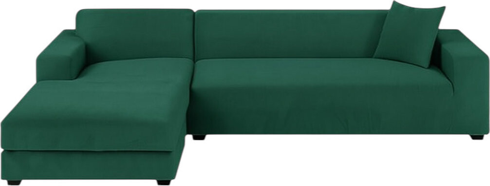 Ruhhy 26032 Elastický potah na rohovou pohovku 145-185 cm, polštář 45 x 45 cm, zelený