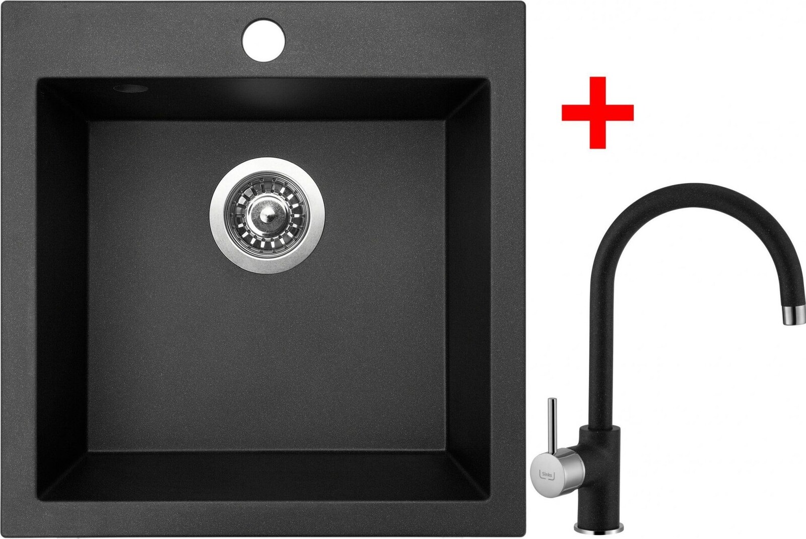 Sinks Viva 455 Metalblack + Vitalia GR
