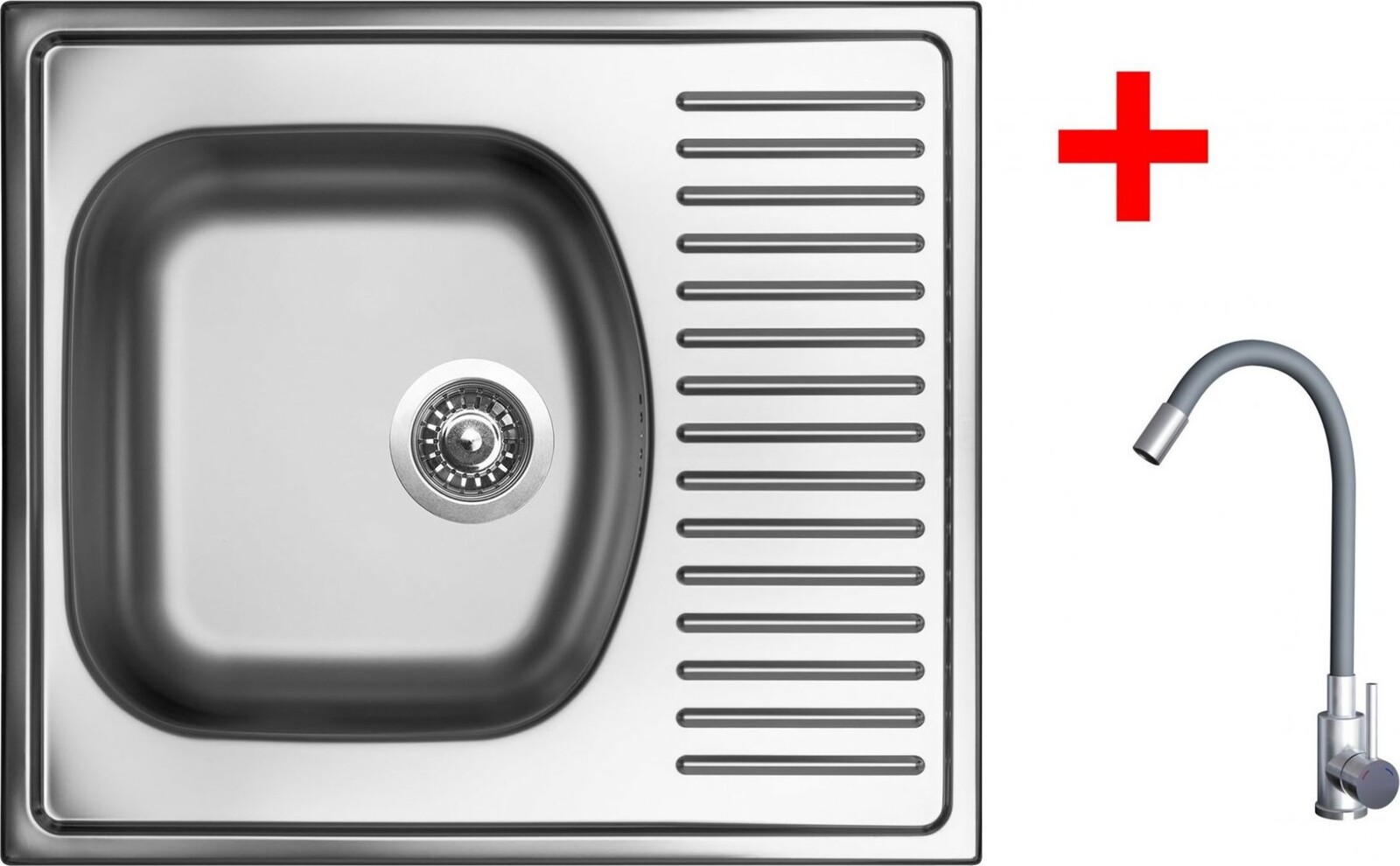 Sinks Short 580 + Elasta nerez/šedý