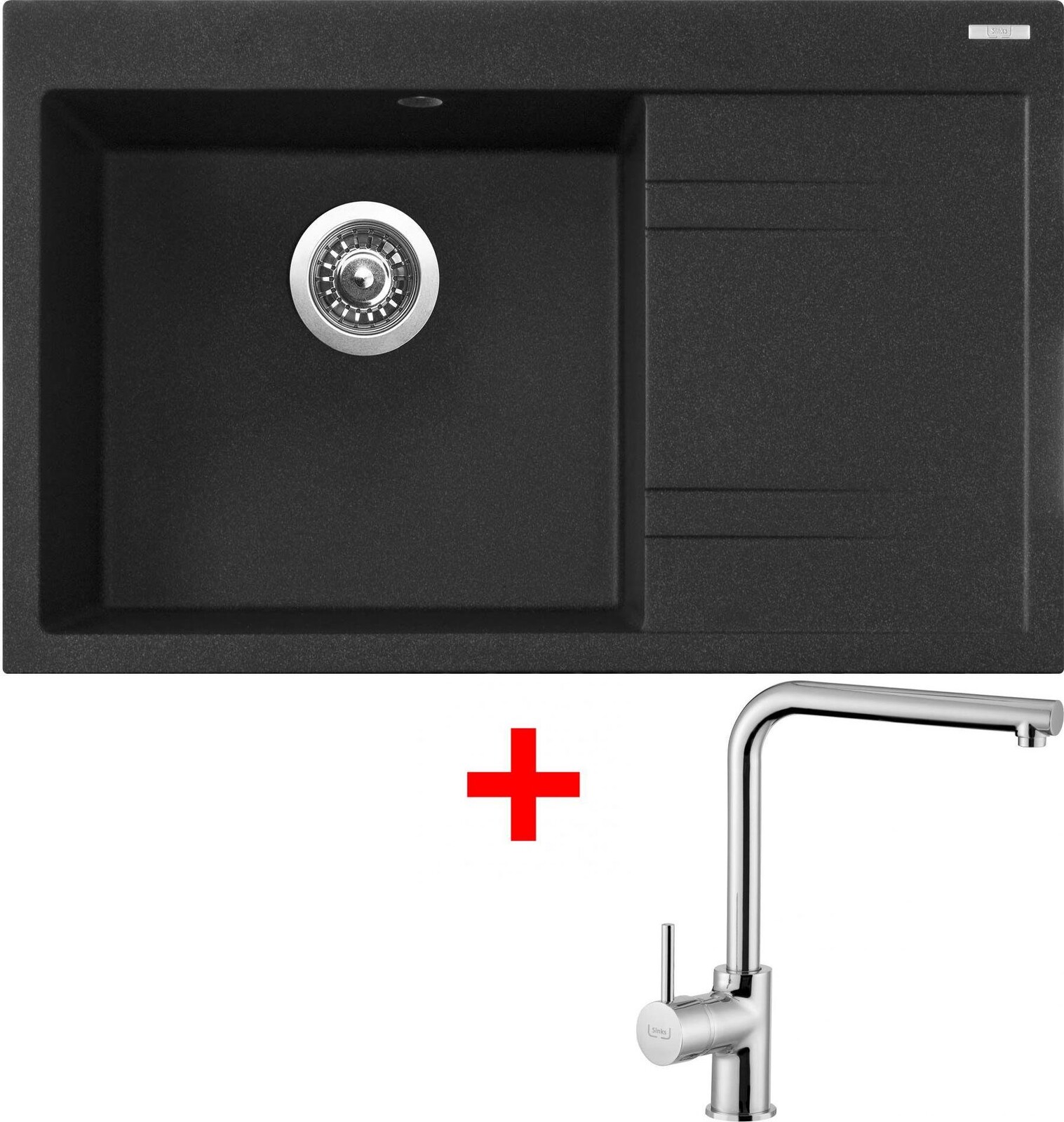 Sinks Rim 780 L Granblack + Elka