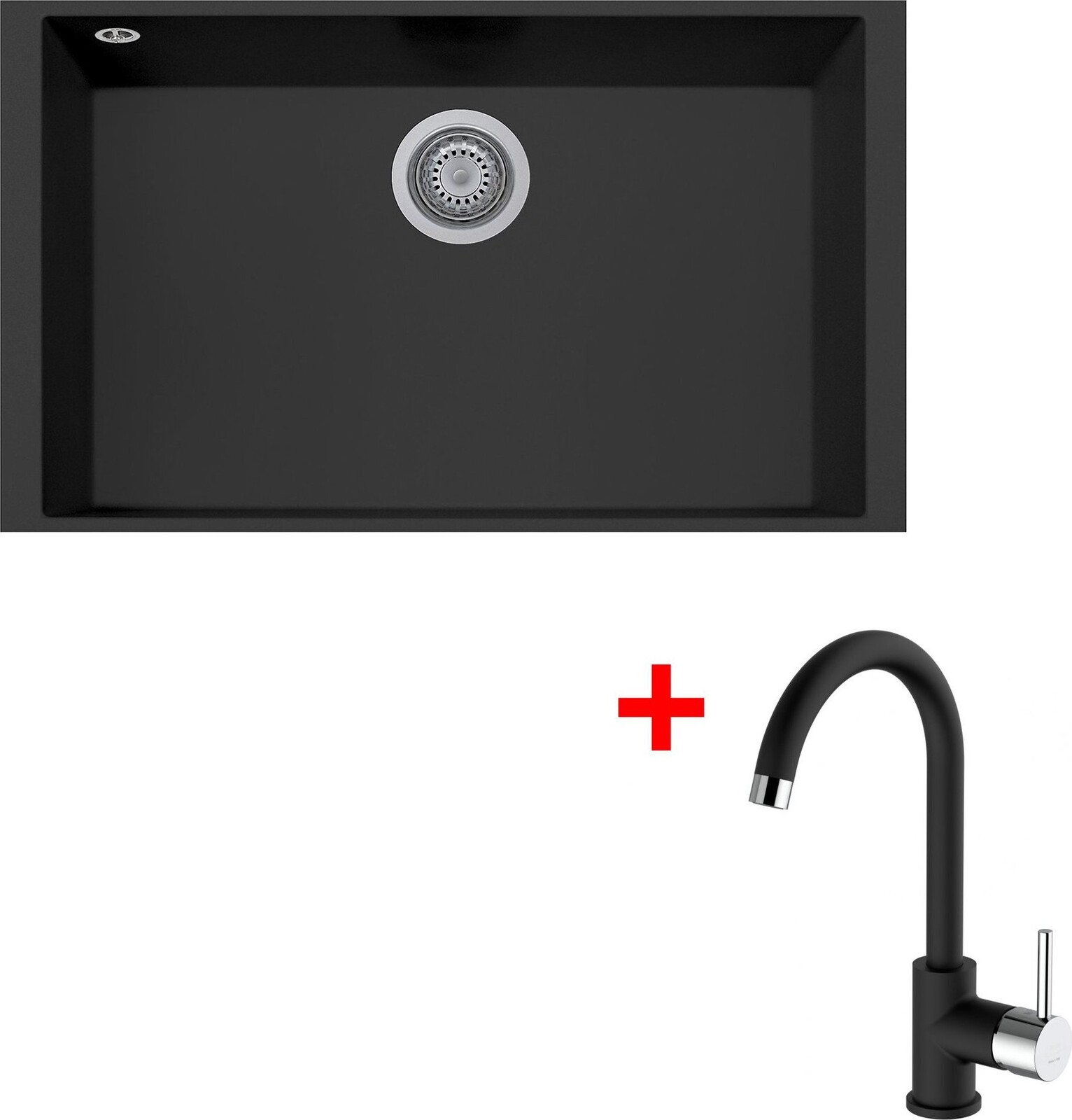 Sinks Cube 690U Nanoblack + Mix 35 Nanoblack