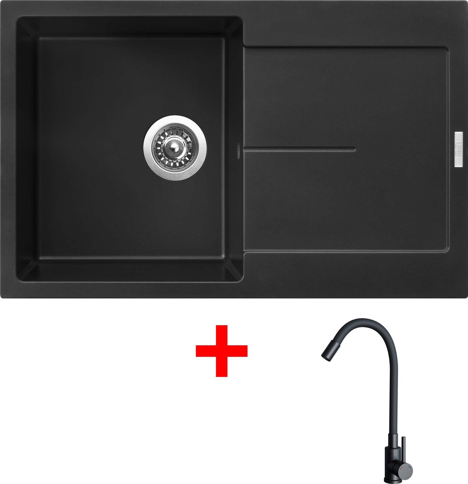 Sinks Ultima 790 Pureblack + Elasta čierny matný