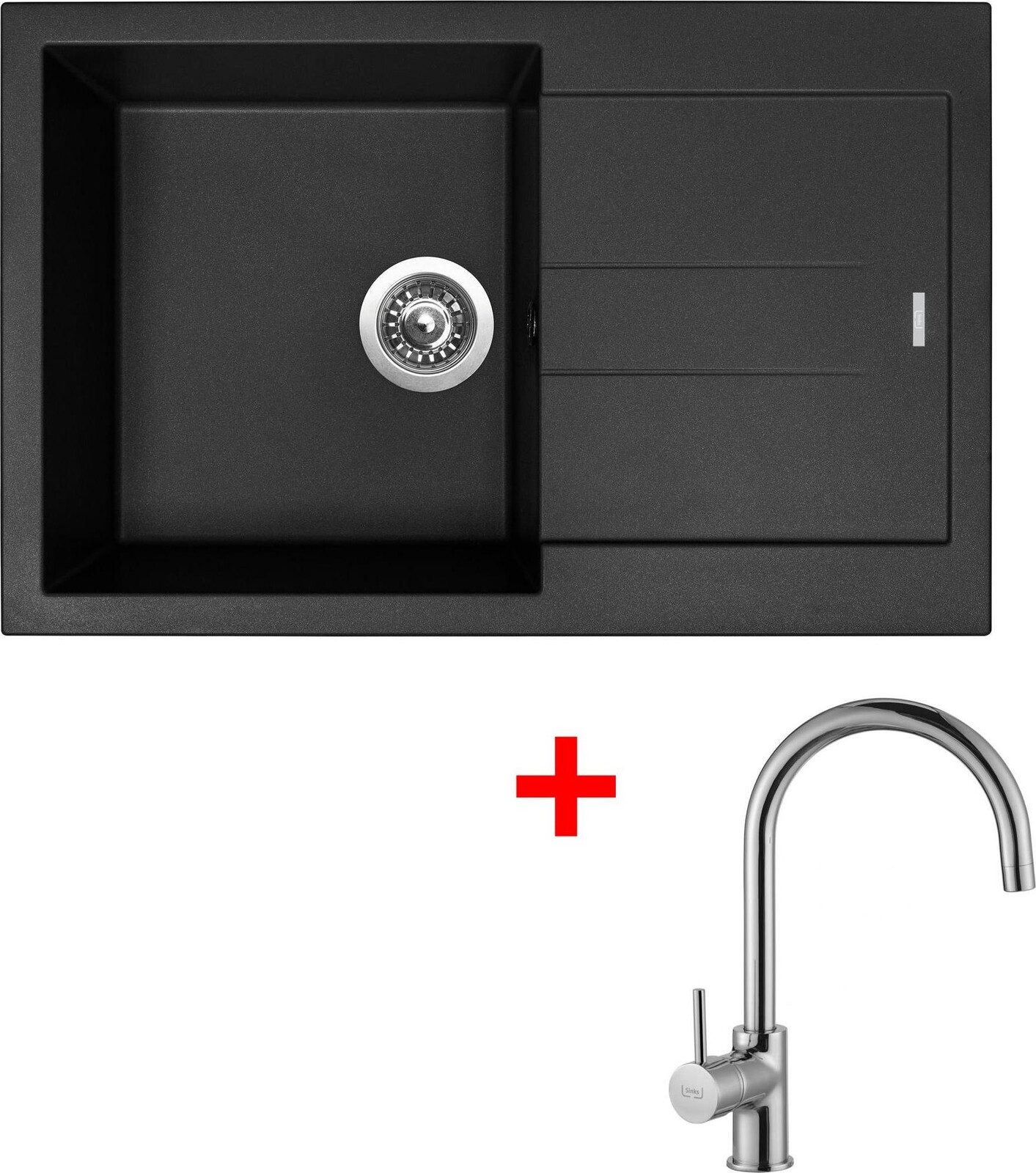 Sinks Amanda 780 Pureblack + Vitalia