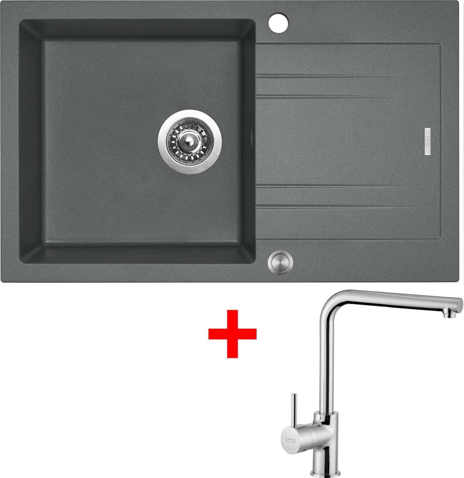 Sinks Linea 780 XC Titanium + Elka