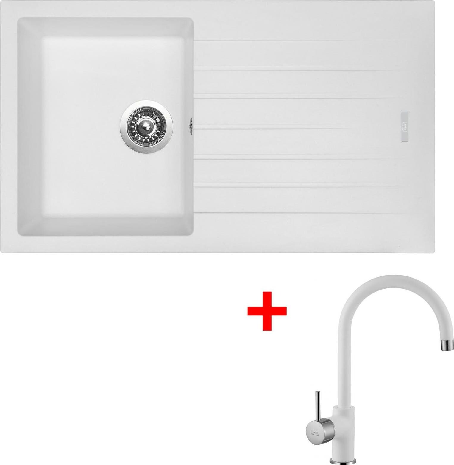 Sinks Perfecto 860 Milk + Vitalia GR