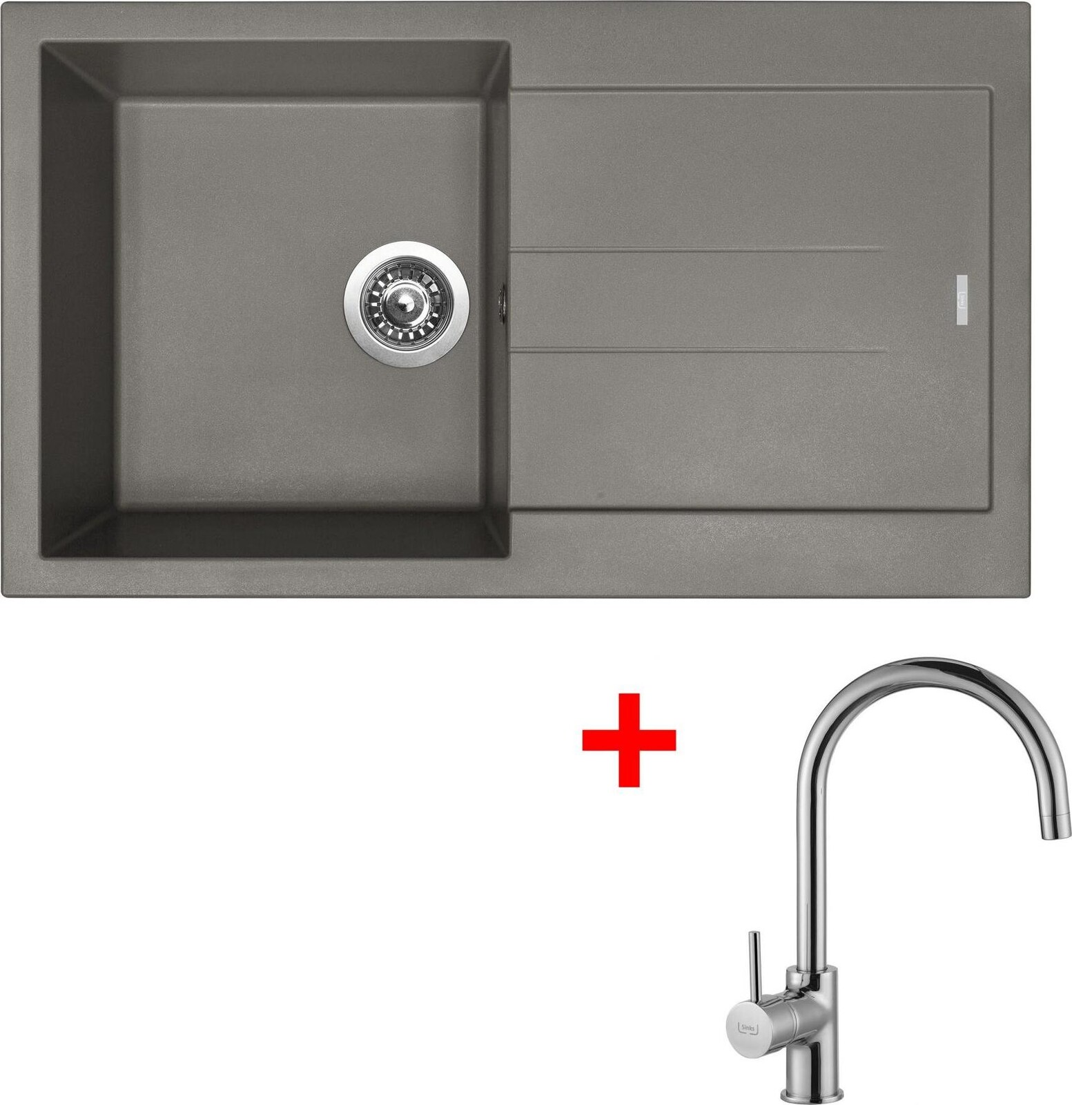 Sinks Amanda 860 Truffle + Vitalia