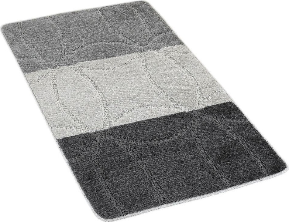 Kvalitex Kúpeľňová predložka 60 × 100 cm geometria sivá