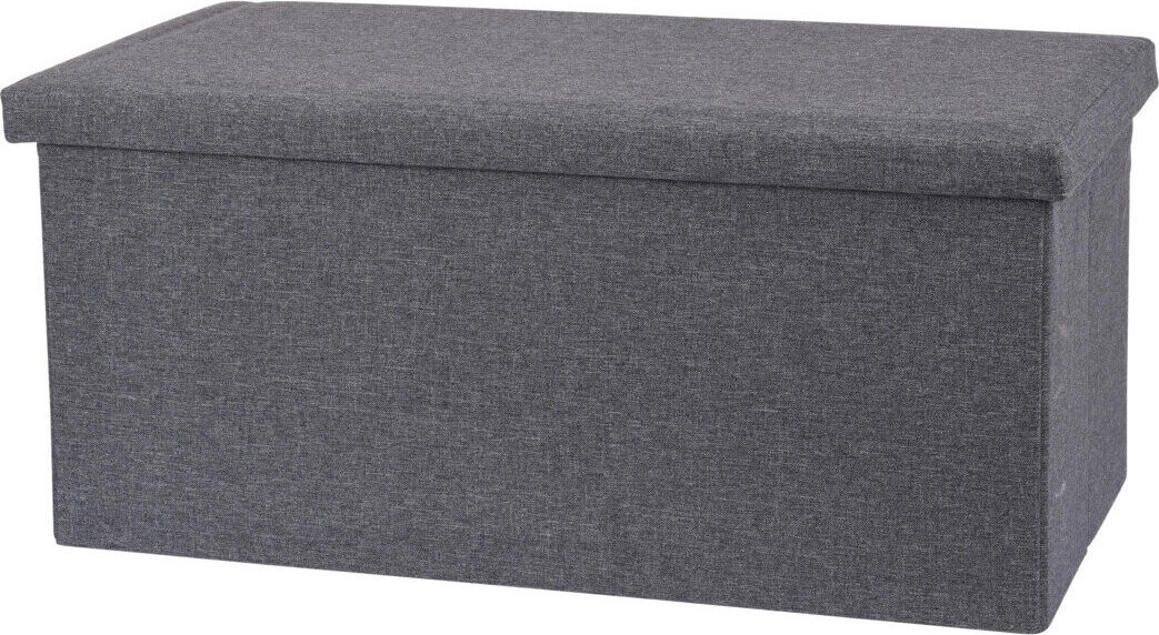 Storagesolutions Lavice s úložným prostorem, 76 × 40 × 38 cm, tmavě šedá