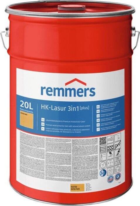 Remmers HK Lazura 3 v 1 [plus] 20 l, eiche hell / světlý dub