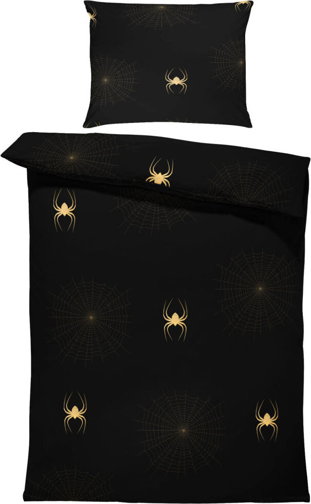 IMPAR Obliečky Spiderweb Gold, 140 × 200 cm + 90 × 70 cm