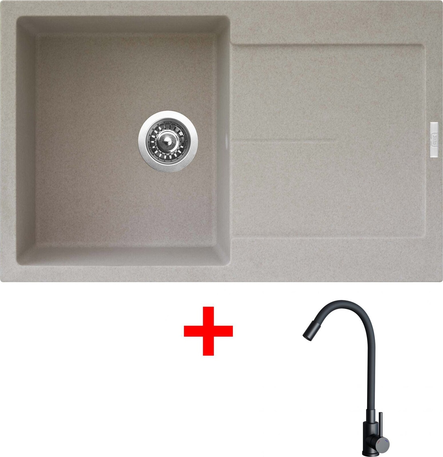 Sinks Ultima 790 Avena + Elasta čierny matný