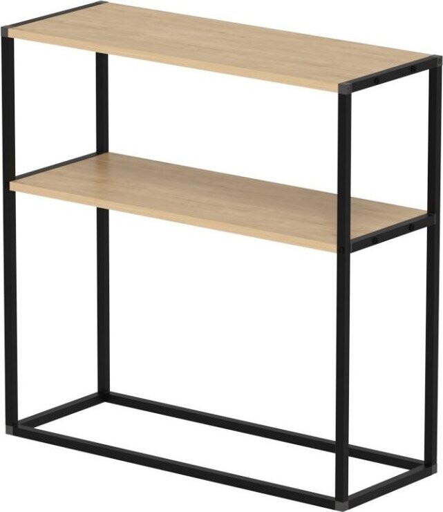 Nejlevnější nábytek Vallo, kovový, černý/dub safírový