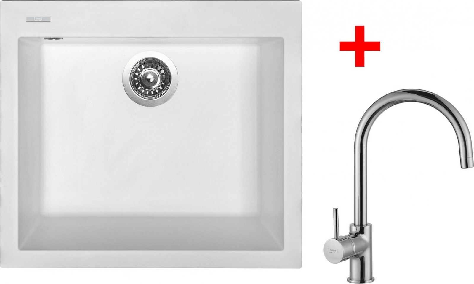 Sinks Cube 560 Milk + Vitalia
