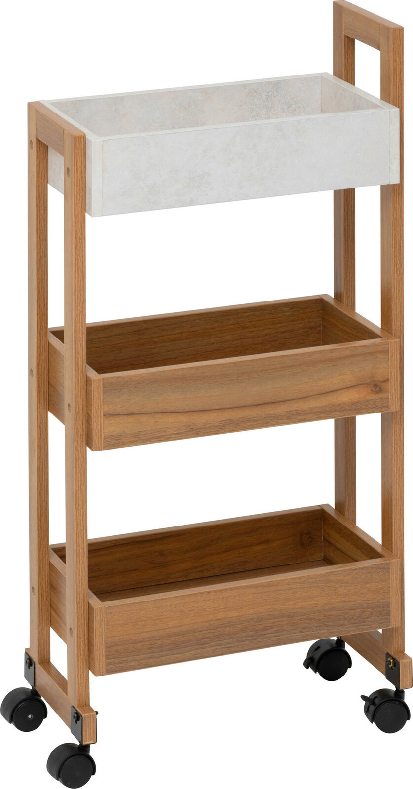 5five Simply Smart Come Úzký kuchyňský vozík, 3 úrovně, 80 cm