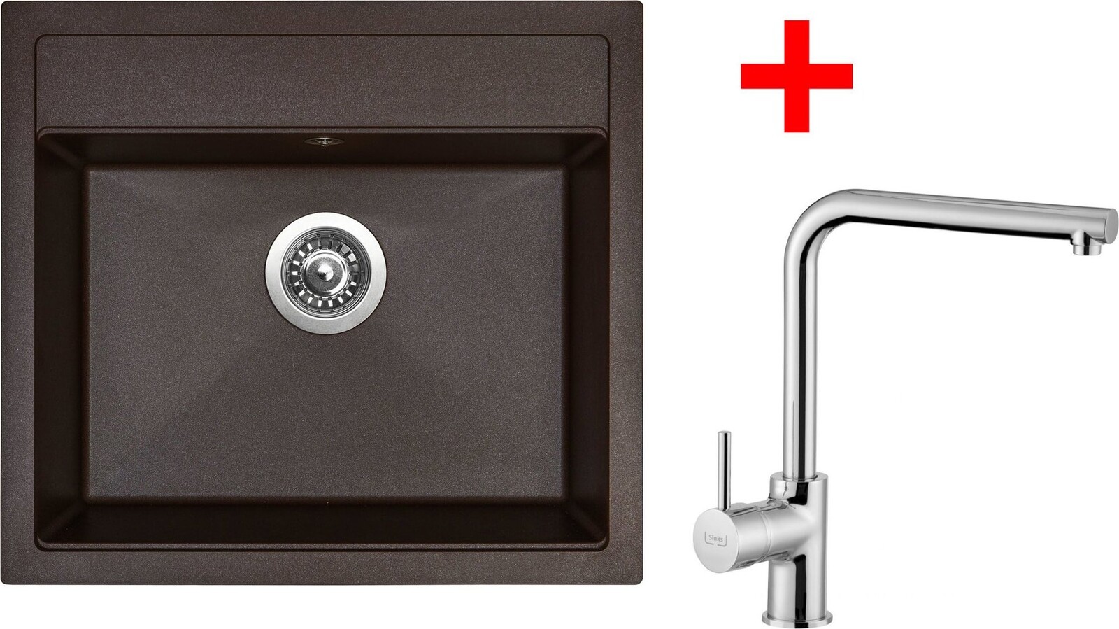Sinks Solo 560 Marone + Elka lesklý