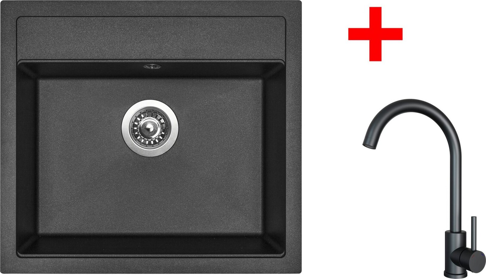 Sinks Solo 560 Metalblack + Arco čierny matný