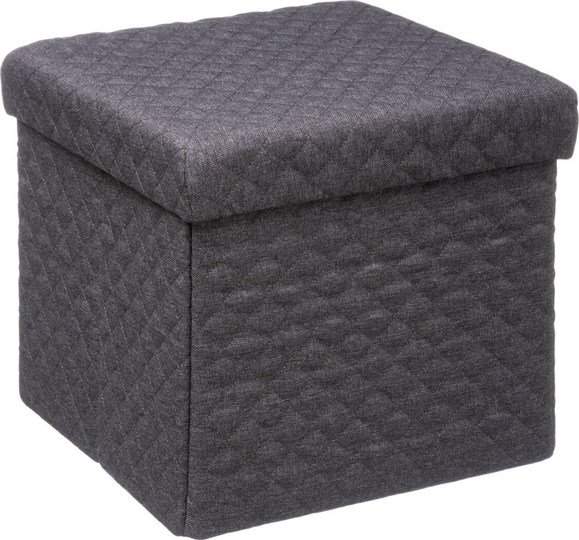 5five Simply Smart Skládací puf s úložným prostorem, 31 × 30 × 31 cm, šedý