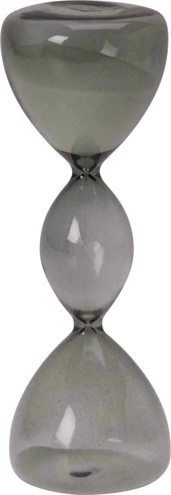 H&L Skleněné přesýpací hodiny 16,5 cm, kouřově šedé