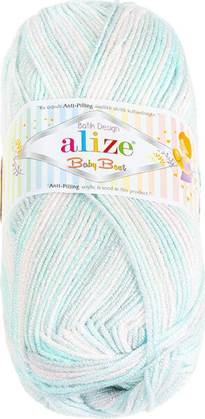 BELLATEX Baby Best Batik 100 g - 6623 světle růžová, světle modrá