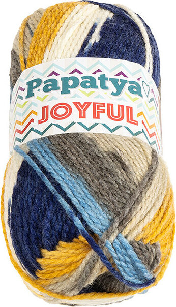 BELLATEX Joyful 100 g - 15 bílá, modrá, šedá, žlutá
