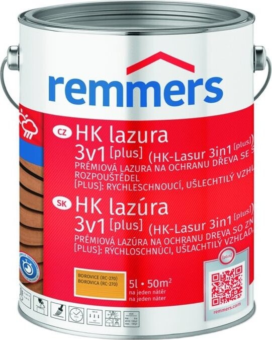 Remmers HK Lazura 3v1 [plus] 5 l Kiefer / Borovice