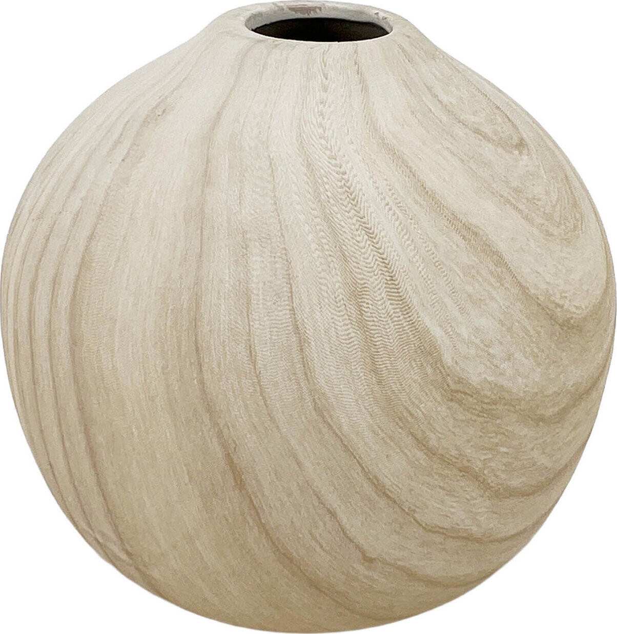 by inspire Keramická váza Ligna 20 × 20 × 17 cm, dekor dřeva